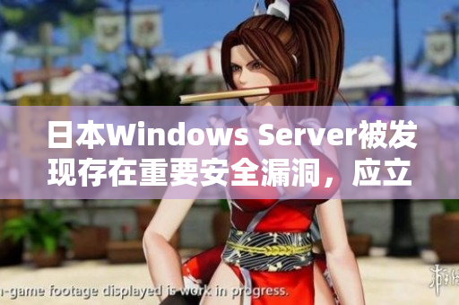 日本Windows Server被发现存在重要安全漏洞，应立即注意防范！