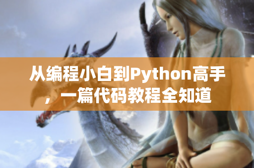 从编程小白到Python高手，一篇代码教程全知道