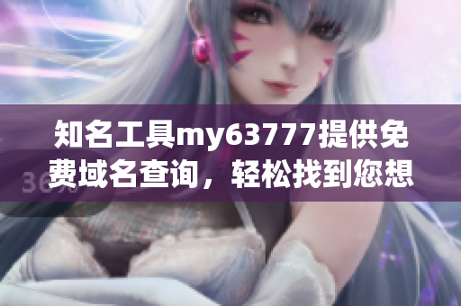 知名工具my63777提供免费域名查询，轻松找到您想要的域名！