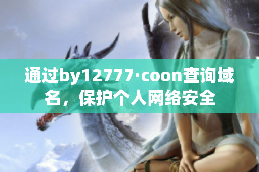 通过by12777·coon查询域名，保护个人网络安全