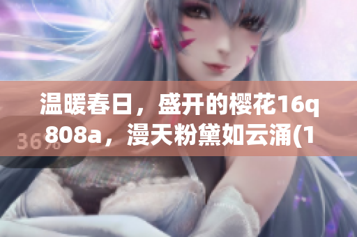 温暖春日，盛开的樱花16q808a，漫天粉黛如云涌(1)