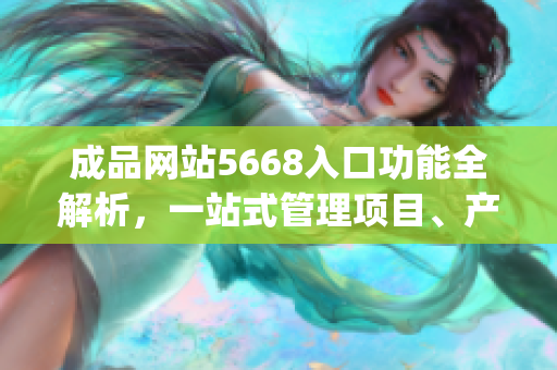 成品网站5668入口功能全解析，一站式管理项目、产品和合作。(1)