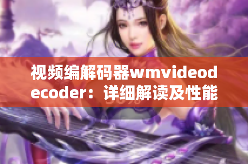 视频编解码器wmvideodecoder：详细解读及性能分析