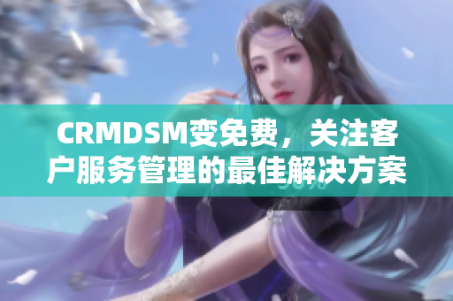 CRMDSM变免费，关注客户服务管理的最佳解决方案