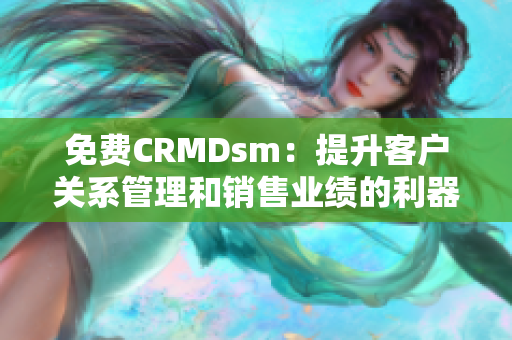 免费CRMDsm：提升客户关系管理和销售业绩的利器