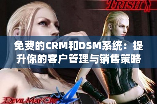 免费的CRM和DSM系统：提升你的客户管理与销售策略